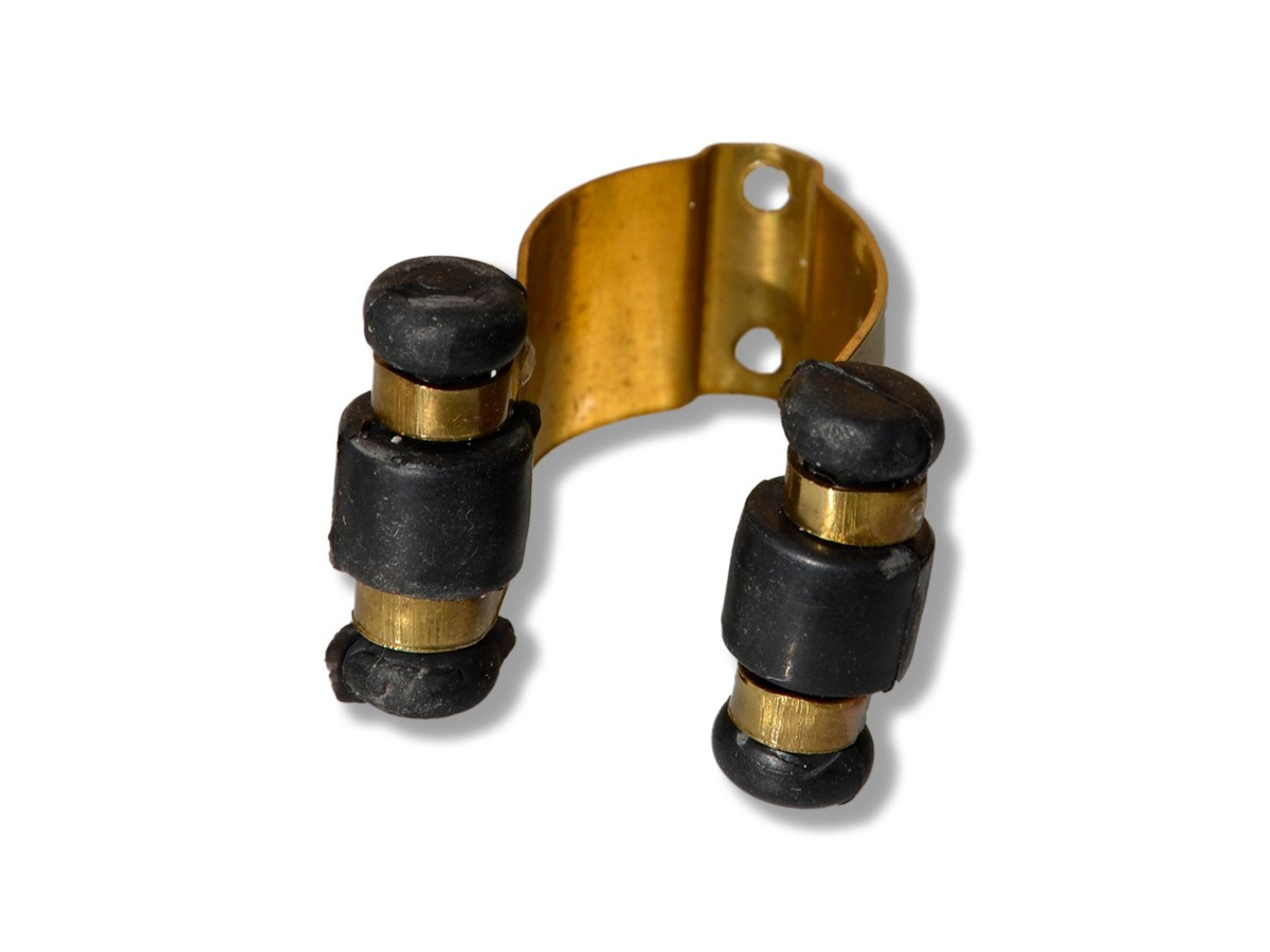 CLIP  FÜR QUEUEWANDHALTER MESSING MIT ROLLEN