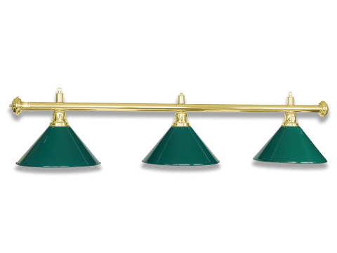 LAMPE LAITON AVEC 3 ABAT-JOUR VERT