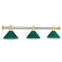 LAMPE LAITON AVEC 3 ABAT-JOUR VERT