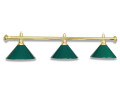 LAMPE LAITON AVEC 3 ABAT-JOUR VERT