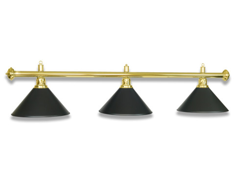 LAMPE LAITON AVEC 3 ABAT-JOUR NOIR