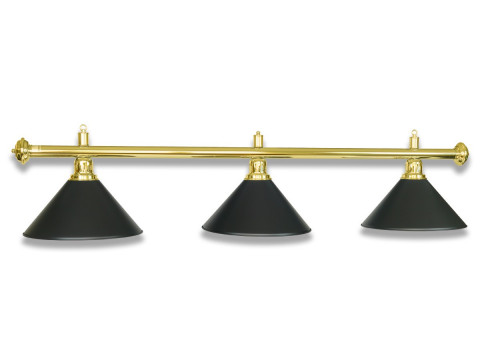 LAMPE LAITON AVEC 3 ABAT-JOUR NOIR