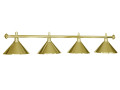LAMPE MESSING MIT 4 SCHIRMEN MESSING