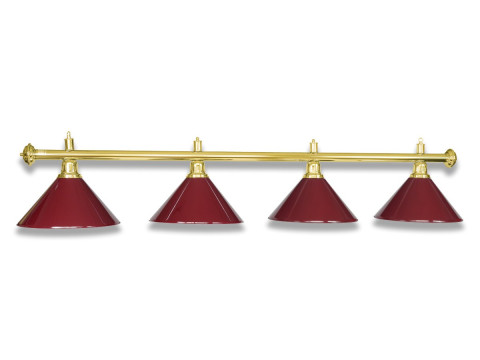LAMPE LAITON AVEC 4 ABAT-JOUR BOURGOGNE