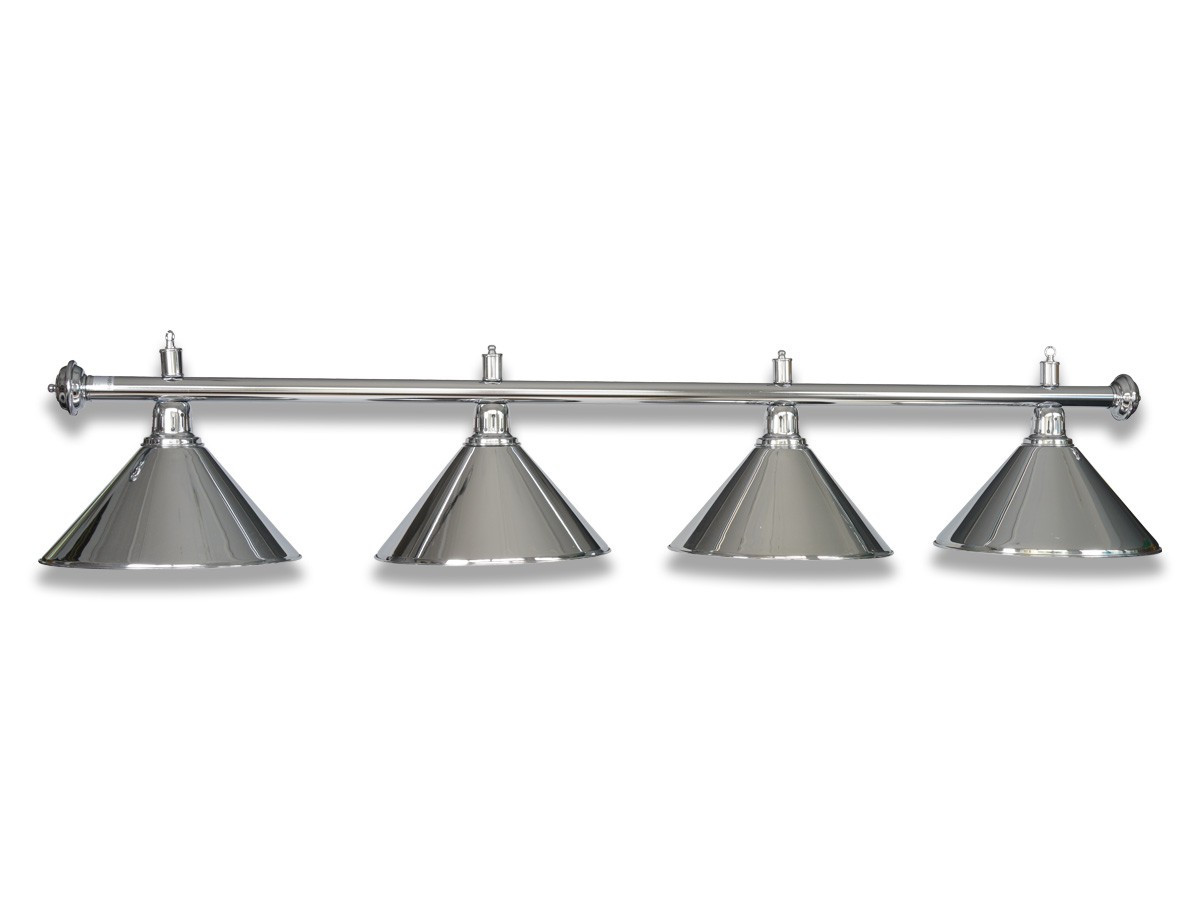 LAMPE CHROME AVEC 4 ABAT-JOUR CHROME LAMPE CHROME AVEC 4 ABAT-JOUR CHROME