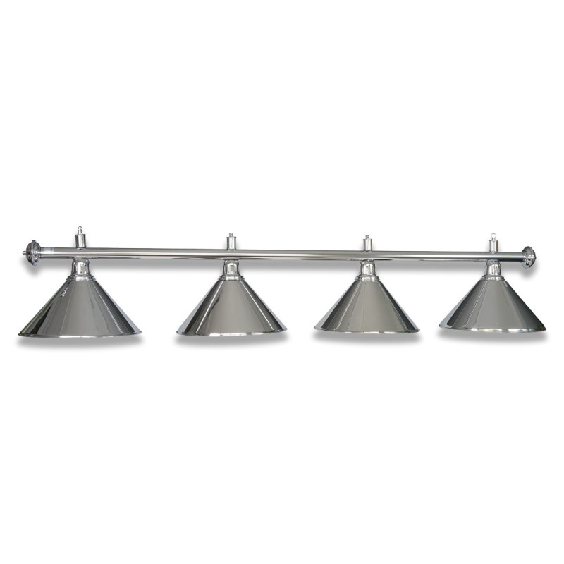 LAMPE CHROM MIT 4 SCHIRMEN CHROM