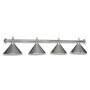 LAMPE CHROME AVEC 4 ABAT-JOUR CHROME