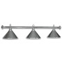 LAMPE CHROM MIT 3 SCHIRMEN CHROM
