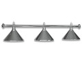 LAMPE CHROMÉE AVEC 3 ABAT-JOUR CHROME
