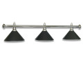 LAMPE CHROM MIT 3 SCHIRMEN SCHWARZ