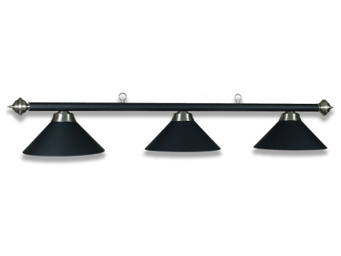 LAMPE NOIRE AVEC 3 ABAT-JOUR NOIR