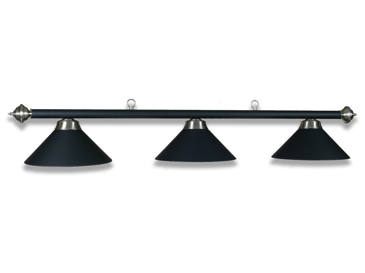LAMPE SCHWARZ MIT 3 SCHIRMEN SCHWARZ LAMPE SCHWARZ MIT 3 SCHIRMEN SCHWARZ