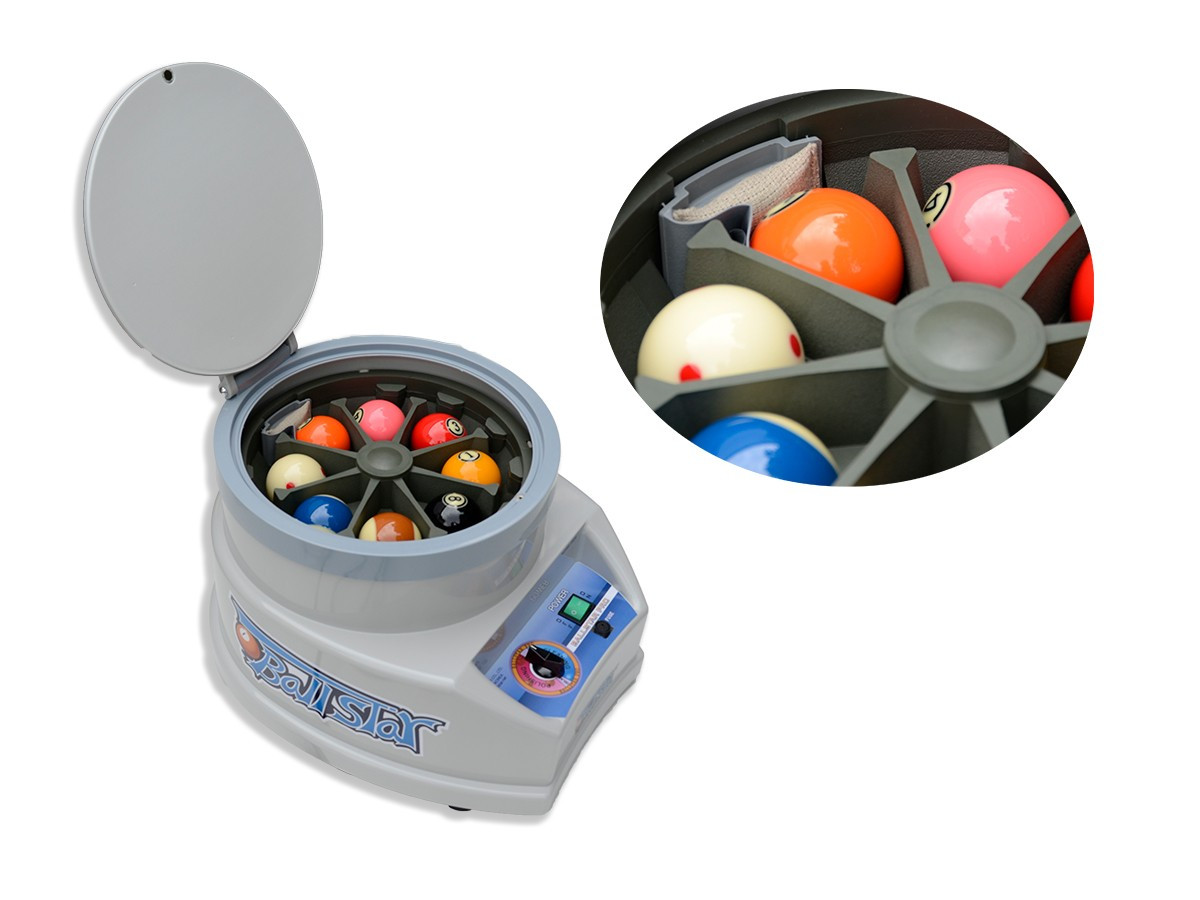 BALLSTAR PRO MACHINE DE NETTOYAGE DES BILLES DE BILLARD BALLSTAR PRO MACHINE DE NETTOYAGE DES BILLES DE BILLARD