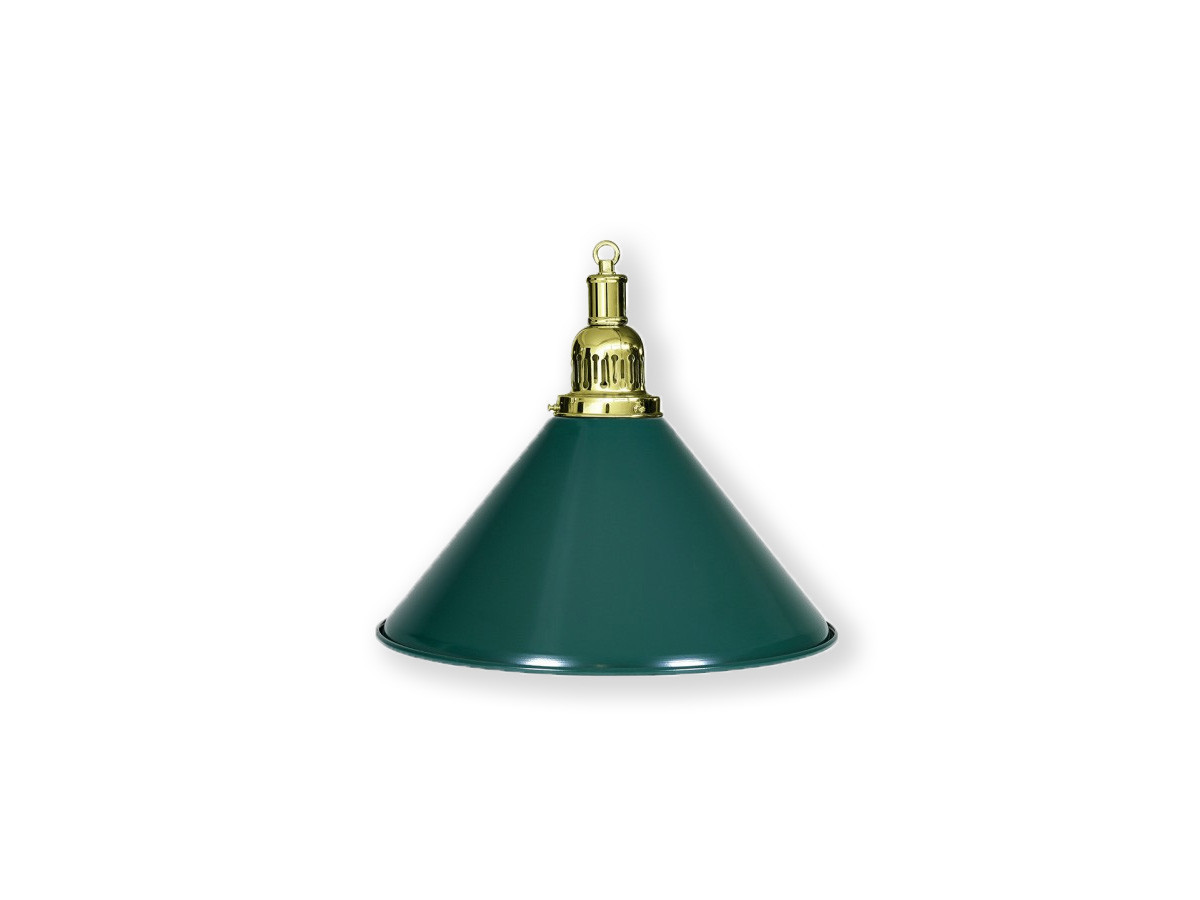 BILLARD LAMPE MESSING/GRÜN