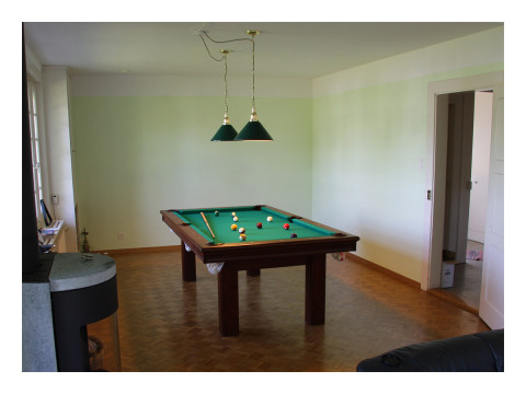 BILLARD LAMPE MESSING/GRÜN