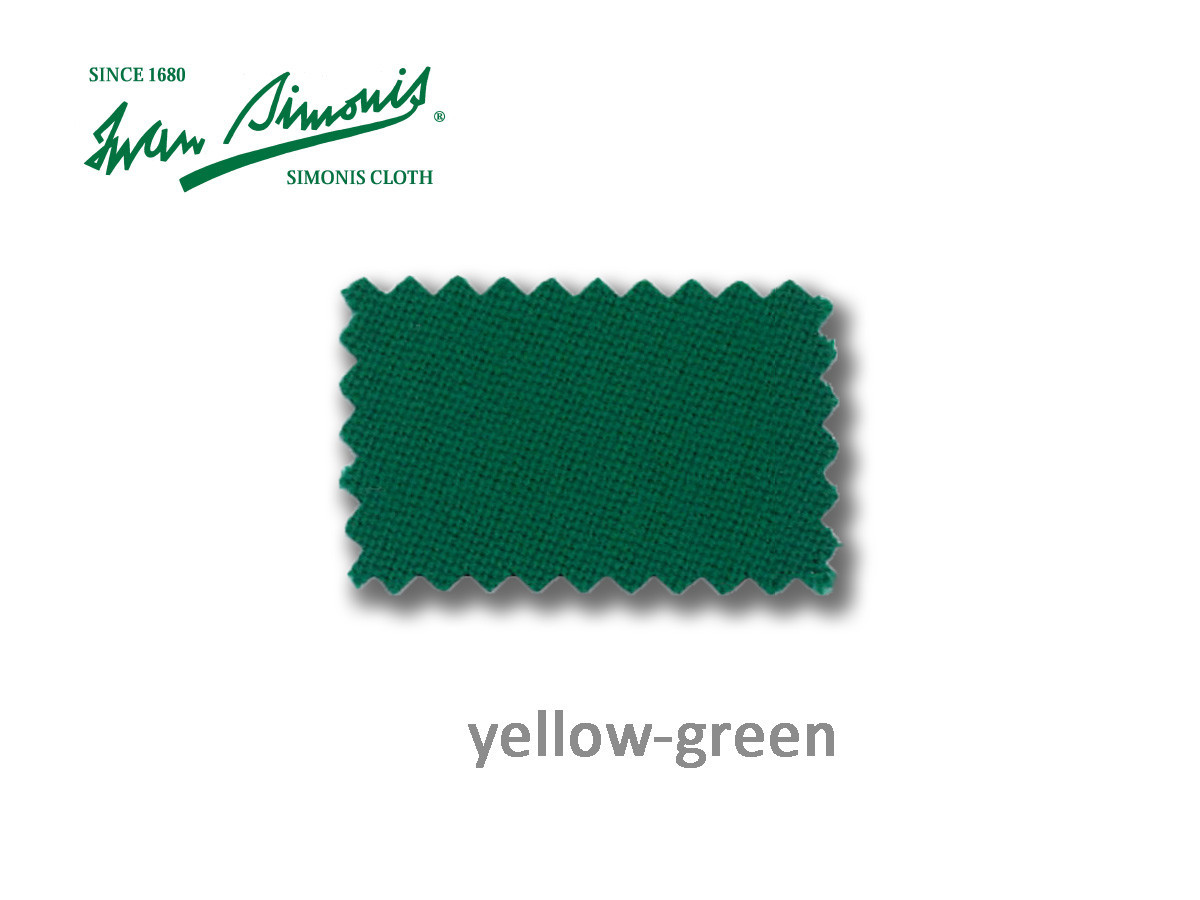 BILLARDTUCH SIMONIS 860 IN DER FARBE GELB-GRÜN BILLARDTUCH SIMONIS 860 IN DER FARBE GELB-GRÜN