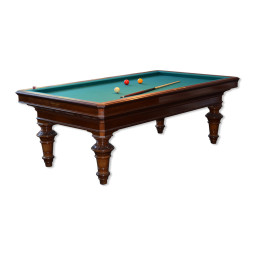 TABLE DE BILLARD CARAMBOLE ANTIQUE MARQUE MORGENTHALER.