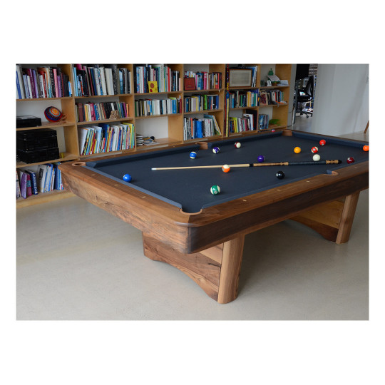 Billardtisch mit Tuch Schiefer-Grau