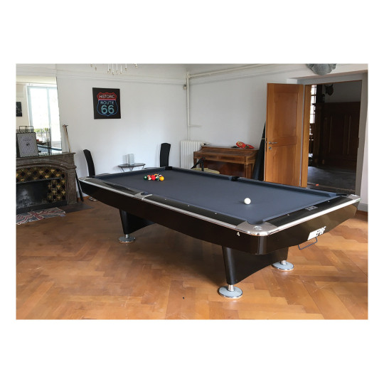 Billardtisch mit Tuch Schiefer-Grau