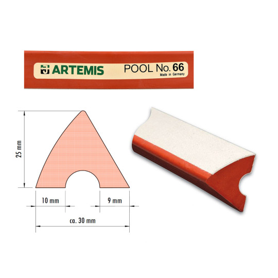 BILLARD BANDENGUMMI ARTEMIS FÜR POOLTISCHE