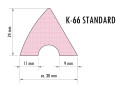 BANDENGUMMI FÜR POOL BILLARD - PROFIL K-66
