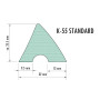 CAOUTCHOUC DE BANDE POUR POOL - K-55