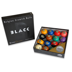 ARAMITH BLACK Tournament Pool Kugeln. Made in Belgien.