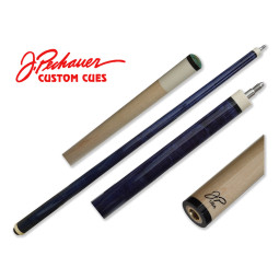 Queue de pool fabriquée aux USA par PECHAUER. Bleu sans filasse.