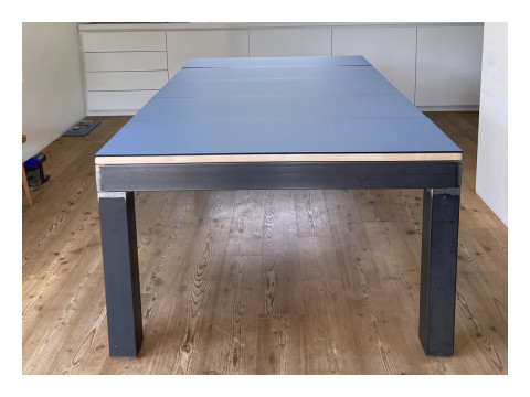 TABLE DE POOL AGATA 6 pieds (90 x 180 cm) acier - érable