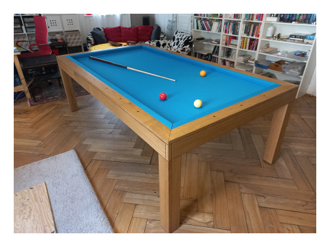 CARAMBOLE TISCH AGATA 1/4 MATCH (107 x 214 cm) EICHE MASSIV