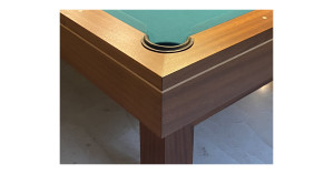 TABLE DE BILLARD D'OCCASION POOL LAFUGE ARCADE 8'+ EN PALISSANDRE