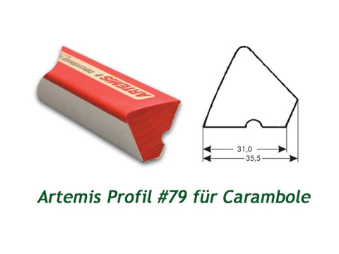CAOUTCHOUC DE BANDE DE BILLARD P-79 ARTEMIS
