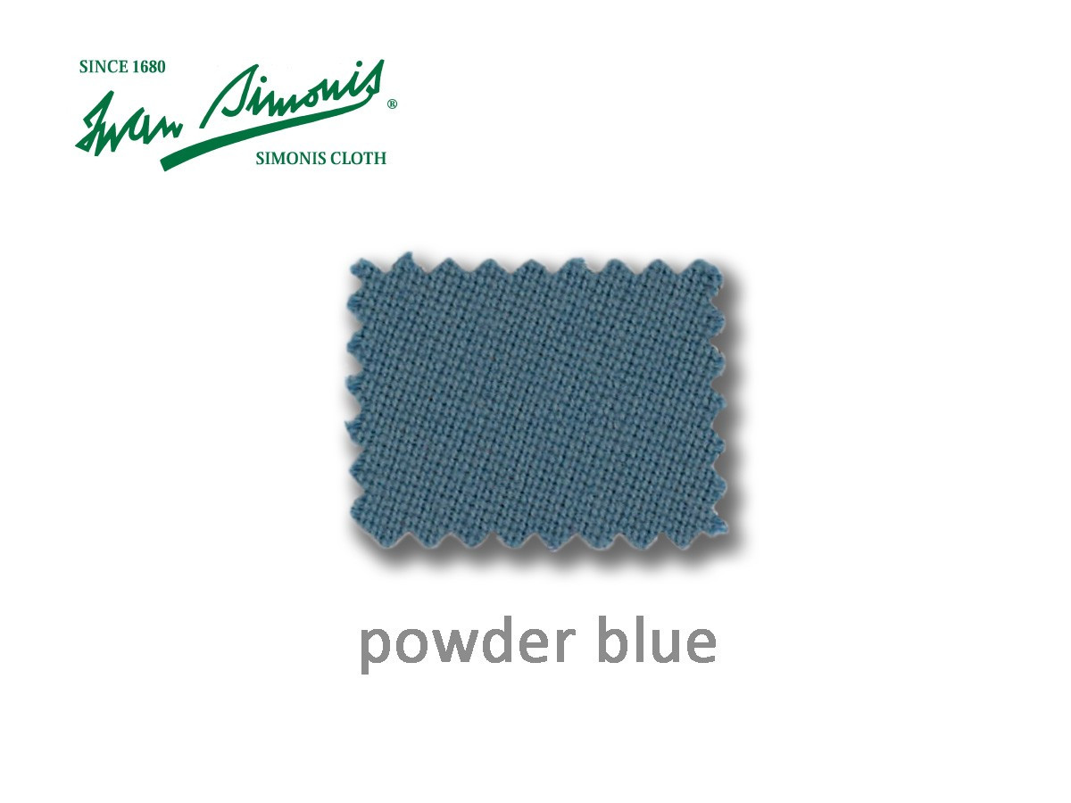 DRAP DE BILLARD SIMONIS 760 EN COULEUR POWDER BLUE