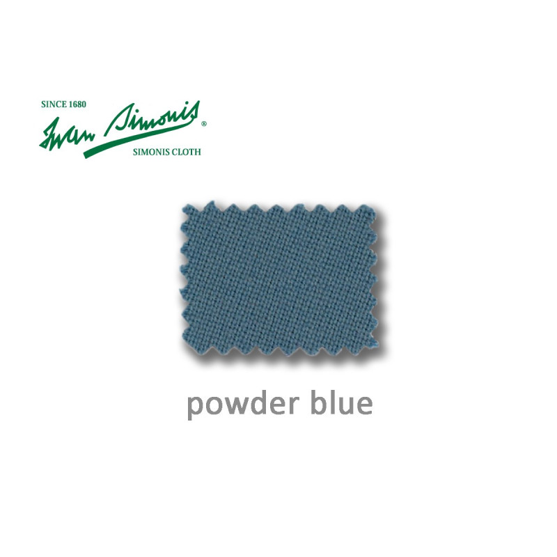 DRAP DE BILLARD SIMONIS 760 EN COULEUR POWDER BLUE