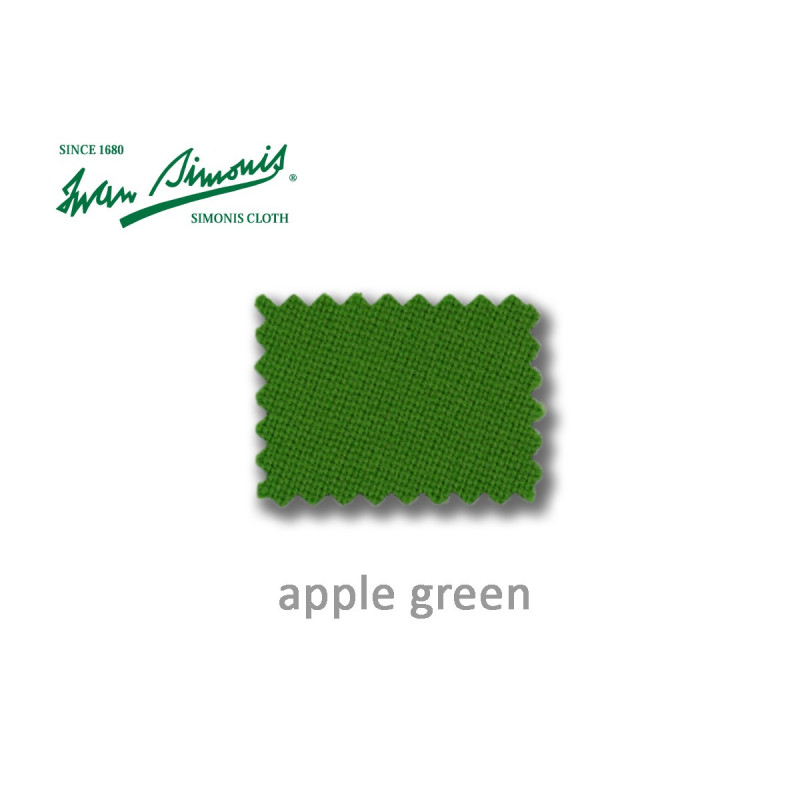 tapis drap de billard Simonis couleur apple-green