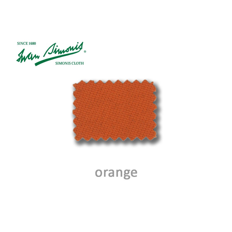 DRAP DE BILLARD SIMONIS 760 DE COULEUR ORANGE
