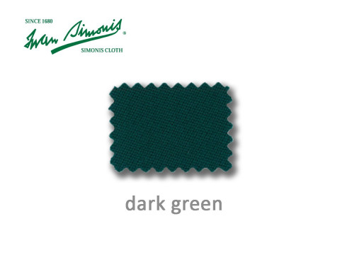 BILLARDTUCH SIMONIS 760 IN DER FARBE DUNKELGRÜN (DARK GREEN)