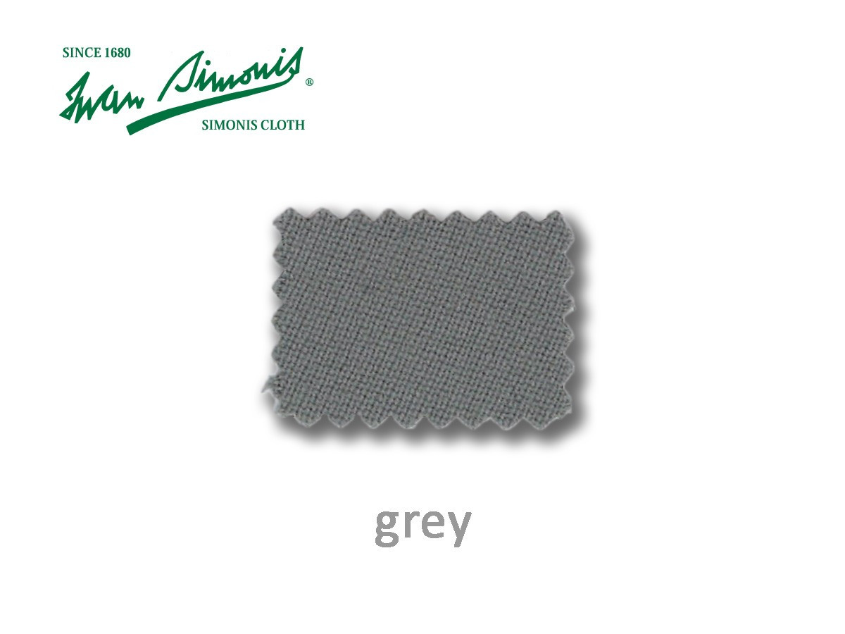 Billardtuch Simonis in der Farbe grau. Billardtuch Simonis in der Farbe grau.