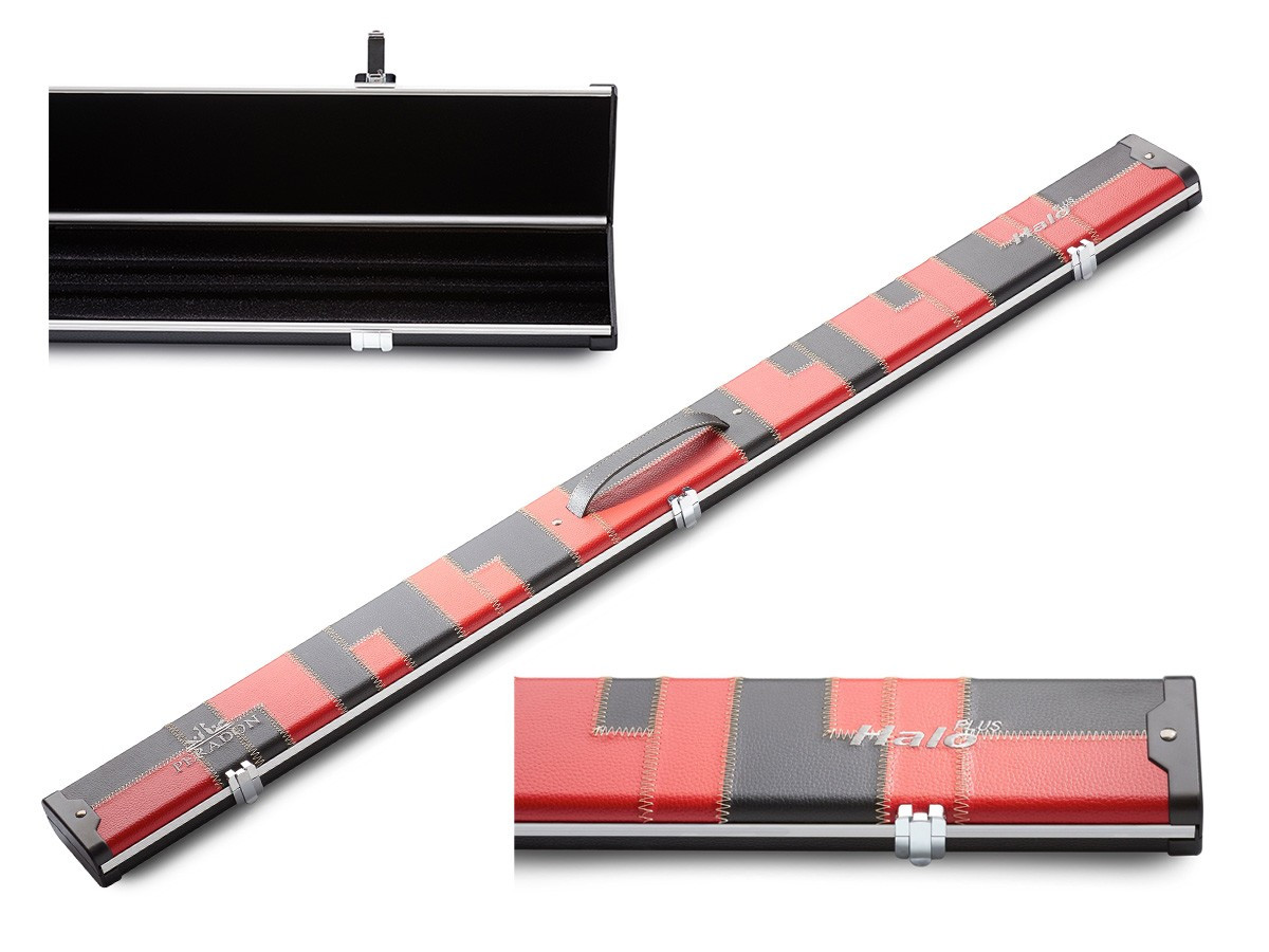 PERADON SNOOKER KOFFER HALO-PLUS ROT-SCHWARZ PATCHWORK