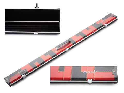 PERADON SNOOKER KOFFER HALO-PLUS ROT-SCHWARZ PATCHWORK