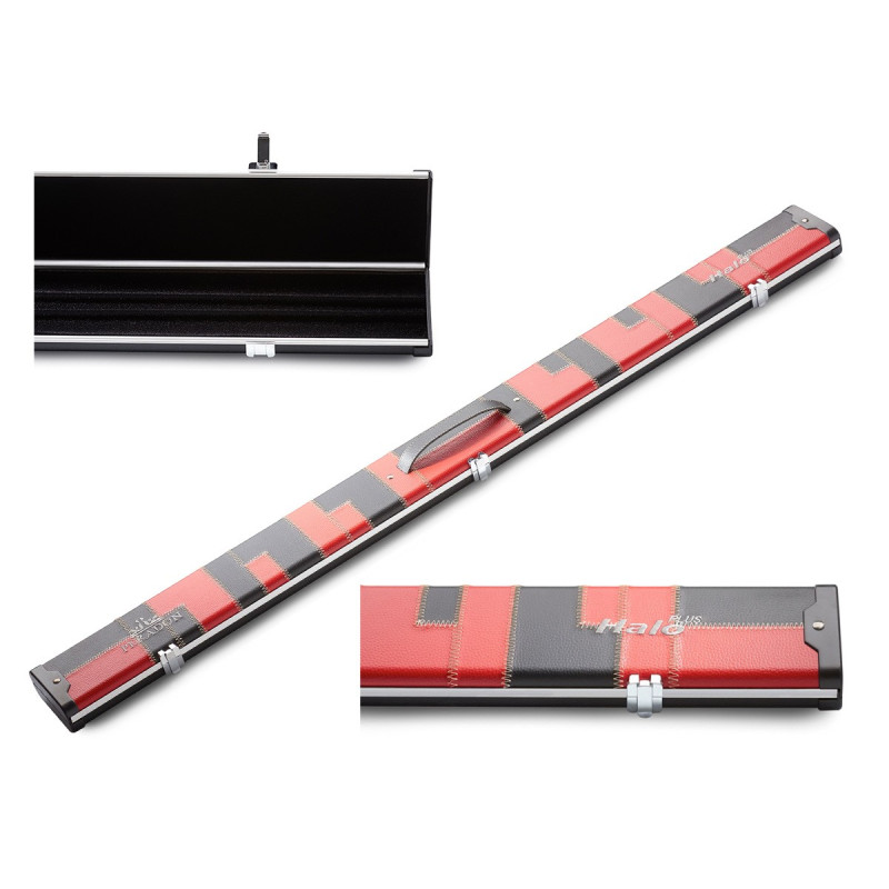 PERADON SNOOKER KOFFER HALO-PLUS ROT-SCHWARZ PATCHWORK