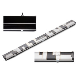 PERADON HALO PLUS 3/4 SNOOKER KOFFER WEISS/SCHWARZ PATCHWORK