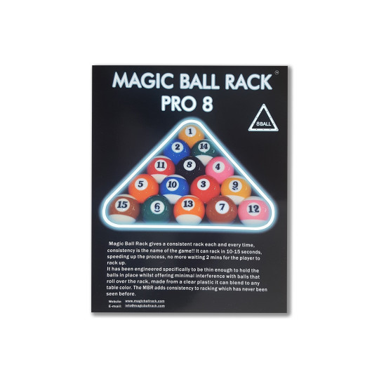8-er Ball Folie Pool - Magic Ball Rack.