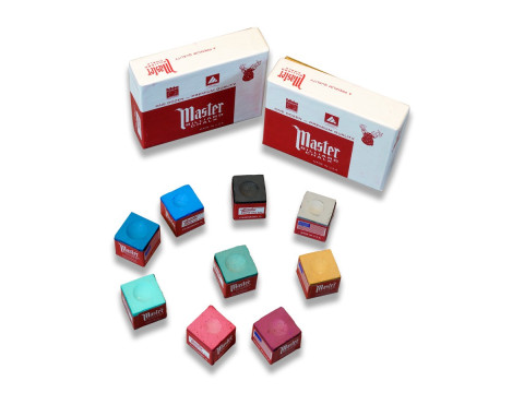 CRAIE DE BILLARD MASTER - 12 CUBES PAR BOÎTE