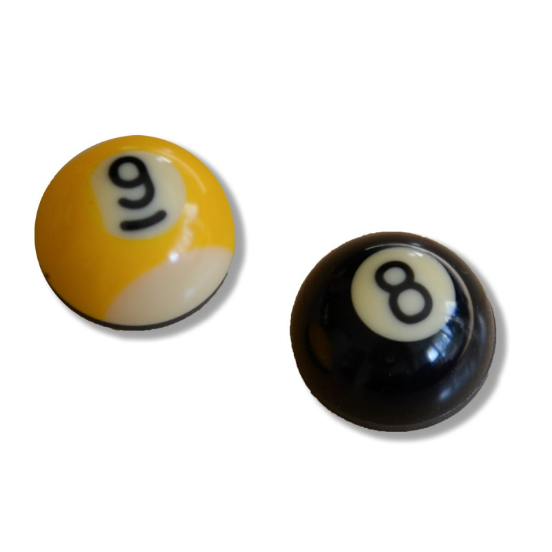 BILLARD-MAGNET NR. 8 UND NR 9
