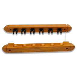 SUPPORT MURAL ECO POUR 6 QUEUES, BRUN