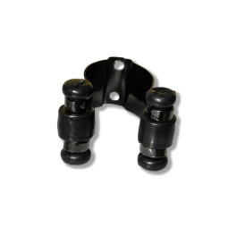 CLIP POUR SUPPORT MURAL POUR QUEUE BLACK CHROM ROLLER