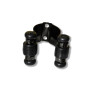Clip aus Metall (Black Chrome) für Billard Queuewandhalter.