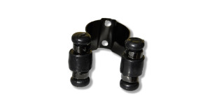 CLIP POUR SUPPORT MURAL POUR QUEUE BLACK CHROM ROLLER
